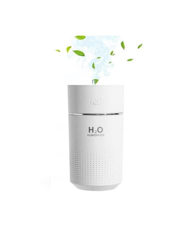Luftfuktare med USB och LED belysning 360 ml Vit