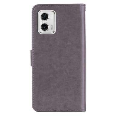 SKALO Motorola Moto G23 4G Mandala Owl Plånboksfodral - Grå