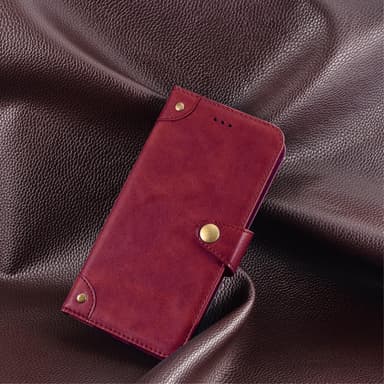 SKALO Motorola Moto G53 5G IDEWEI Plånboksfodral i PU-Läder - Röd