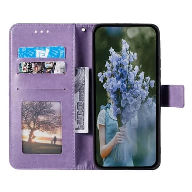 SKALO Motorola Moto G73 5G Mandala Plånboksfodral - Lila