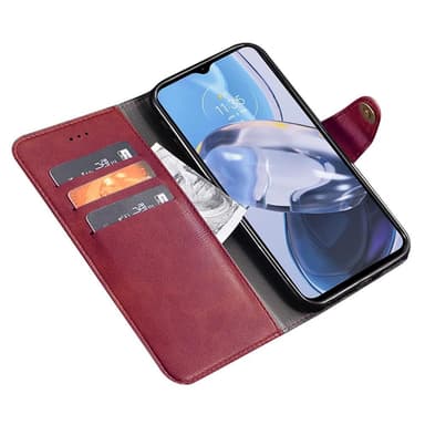 SKALO Motorola Moto G53 5G IDEWEI Plånboksfodral i PU-Läder - Röd