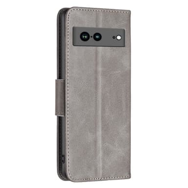 SKALO Google Pixel 7a Plånboksfodral i PU-Läder - Grå