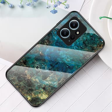 SKALO Xiaomi Redmi Note 12 4G Marmor Härdat Glas TPU-skal - Motiv 1