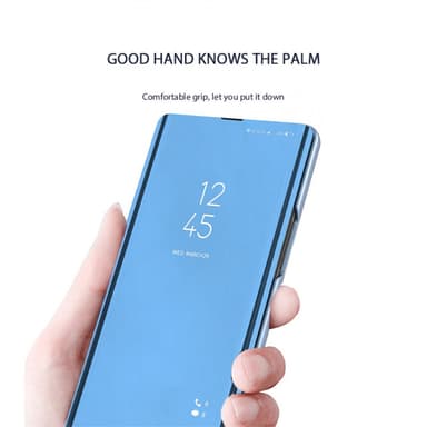 SKALO Xiaomi Redmi Note 12 4G Clear View Spegel fodral - Guld