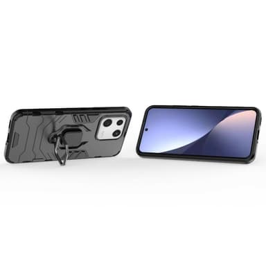 SKALO Xiaomi 13 5G Armor Hybrid Metallring skal - Svart
