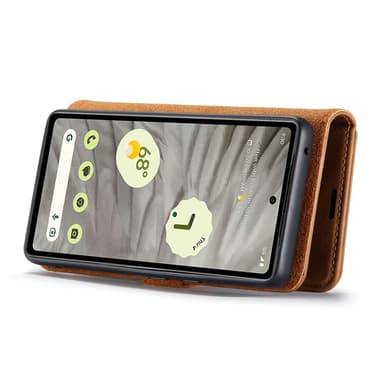 DG MING Google Pixel 7a 2-i-1 Magnet Plånboksfodral - Brun