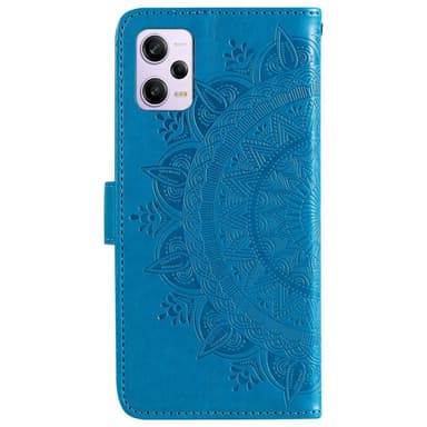 SKALO Xiaomi Redmi Note 12 Pro 5G Mandala Plånboksfodral - Blå
