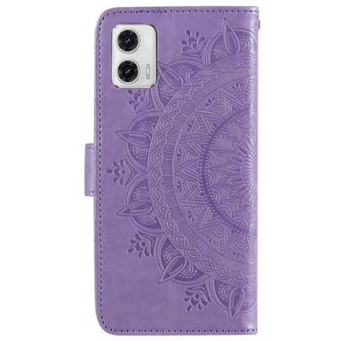 SKALO Motorola Moto G73 5G Mandala Plånboksfodral - Lila