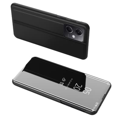 SKALO Xiaomi Redmi Note 12 Pro 5G Clear View Spegel fodral - Svart