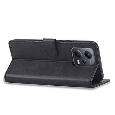 SKALO Xiaomi Redmi Note 12 5G LC.IMEEKE Plånboksfodral i PU-Läder - Svart