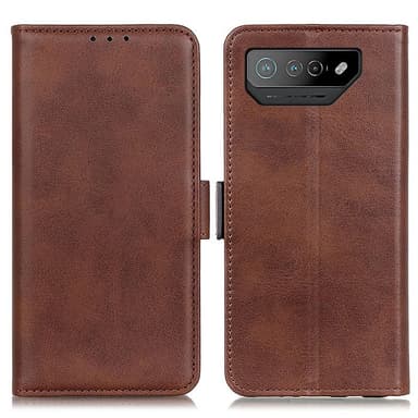 SKALO Asus ROG Phone 7 5G Premium Plånboksfodral - Brun