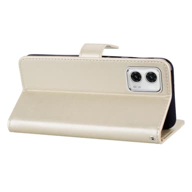 SKALO Motorola Moto G23 4G Mandala Owl Plånboksfodral - Guld