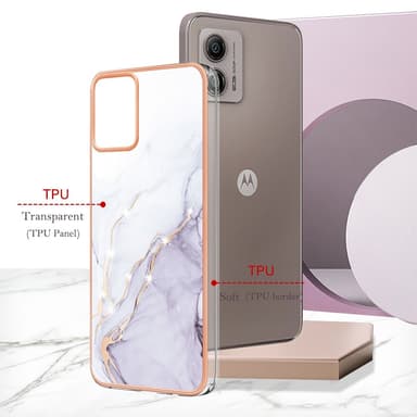 SKALO Motorola Moto G53 5G Marmor TPU-skal - Motiv 3