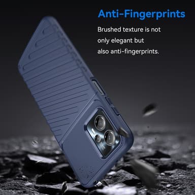SKALO Motorola Moto G23 4G Twill TPU skal - Blå