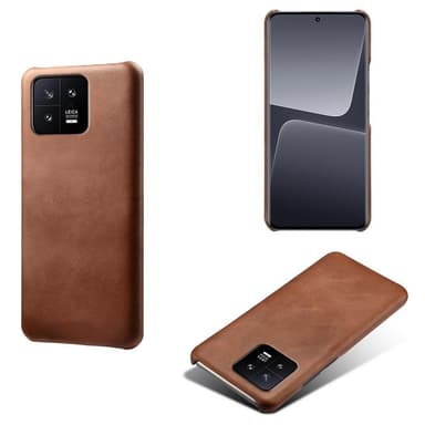 SKALO Xiaomi 13 5G PU-Läder Skal - Brun