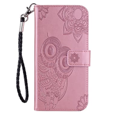 SKALO Motorola Moto G23 4G Mandala Owl Plånboksfodral - Roséguld