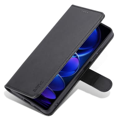 SKALO Xiaomi Redmi Note 12 Pro 5G AZNS Plånboksfodral - Svart