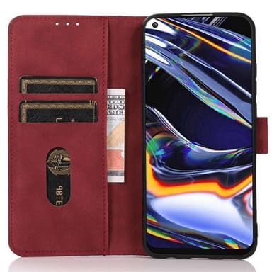 SKALO Motorola Moto G53 5G KHAZNEH Plånboksfodral i PU-Läder - Röd