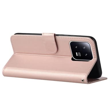SKALO Xiaomi 13 5G Plånboksfodral i PU-Läder - Roséguld