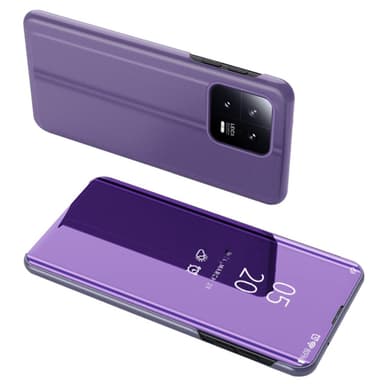 SKALO Xiaomi 13 5G Clear View Spegel fodral - Lila