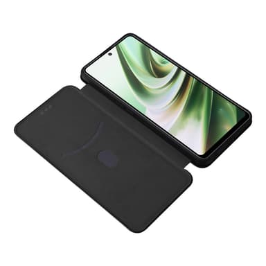 SKALO OnePlus Nord CE 3 Lite 5G Carbon Fiber Plånboksfodral - Svart