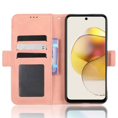 SKALO Motorola Moto G73 5G 6-FACK Plånboksfodral - Rosa