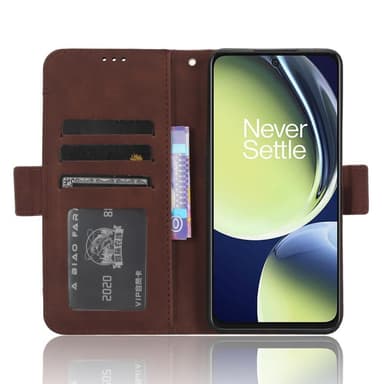 SKALO OnePlus Nord CE 3 Lite 5G 6-FACK Plånboksfodral - Brun
