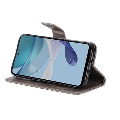SKALO Motorola Moto G23 4G Mandala Plånboksfodral - Grå