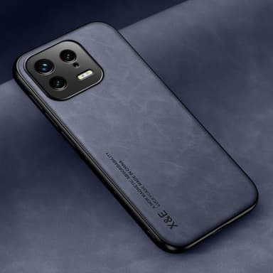 SKALO Xiaomi 13 5G X&E PU-Läder Skal - Blå