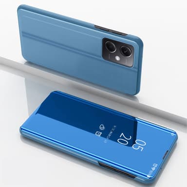 SKALO Xiaomi Redmi Note 12 Pro 5G Clear View Spegel fodral - Blå