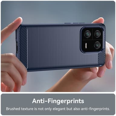 SKALO Xiaomi 13 Pro 5G Armor Carbon Stöttåligt TPU-skal - Blå
