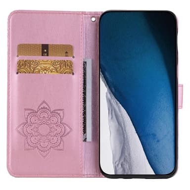 SKALO Motorola Moto G23 4G Mandala Owl Plånboksfodral - Roséguld