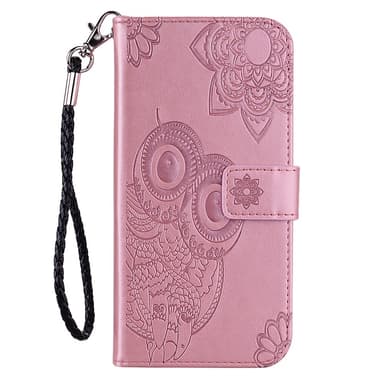 SKALO Motorola Moto G53 5G Mandala Owl Plånboksfodral - Roséguld