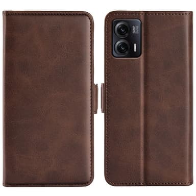 SKALO Motorola Moto G73 5G Premium Plånboksfodral - Brun