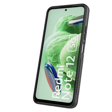 SKALO Xiaomi Redmi Note 12 5G Twill 2.0 TPU skal med ställ - Svart