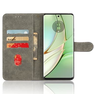 SKALO Motorola Edge 40 5G Plånboksfodral i PU-Läder - Lila