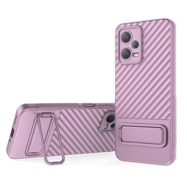 SKALO Xiaomi Redmi Note 12 5G Twill 2.0 TPU skal med ställ - Lila