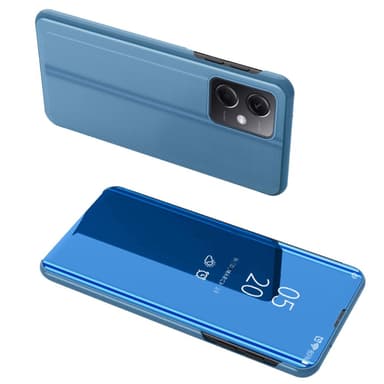 SKALO Xiaomi Redmi Note 12 Pro 5G Clear View Spegel fodral - Blå
