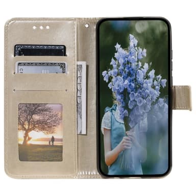SKALO Xiaomi Redmi Note 12 4G Mandala Plånboksfodral - Guld