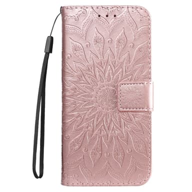 SKALO Motorola Moto G23 4G Mandala Plånboksfodral - Roséguld