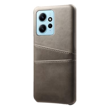 SKALO Xiaomi Redmi Note 12 4G PU-Läder Korthållare Skal - Grå