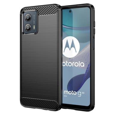 SKALO Motorola Moto G53 5G Armor Carbon Stöttåligt TPU-skal - Svart