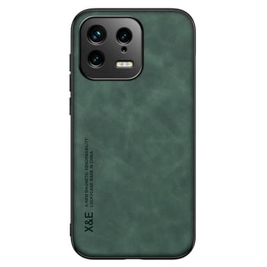 SKALO Xiaomi 13 5G X&E PU-Läder Skal - Grön