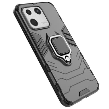 SKALO Xiaomi 13 5G Armor Hybrid Metallring skal - Svart