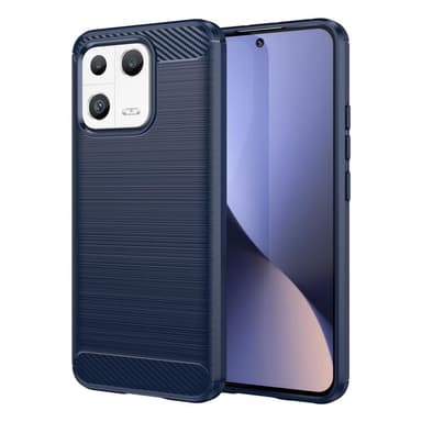 SKALO Xiaomi 13 5G Armor Carbon Stöttåligt TPU-skal - Blå
