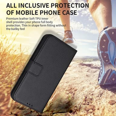 SKALO Motorola Moto G73 5G Premium Mini Romb Plånboksfodral - Brun