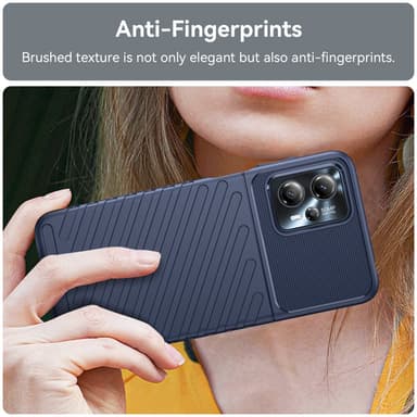 SKALO Motorola Moto G23 4G Twill TPU skal - Blå