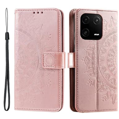 SKALO Xiaomi 13 5G Mandala Plånboksfodral - Roséguld