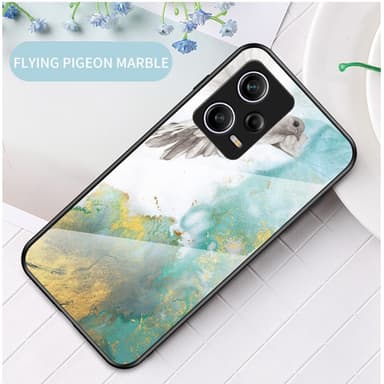 SKALO Xiaomi Redmi Note 12 Pro 5G Marmor Härdat Glas TPU-skal - Motiv 3