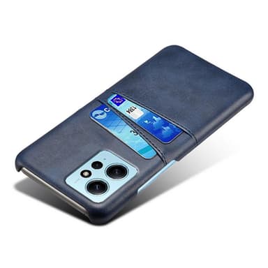 SKALO Xiaomi Redmi Note 12 4G PU-Läder Korthållare Skal - Blå